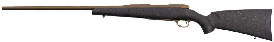 Weatherby Mark V Hunter Bolt Action Rifle .300 Winchester Magnum 26" Barrel 3 Round Capacity Drilled & Tapped Black Speckled Urban Gray Synthetic Stock Burnt Bronze Finish