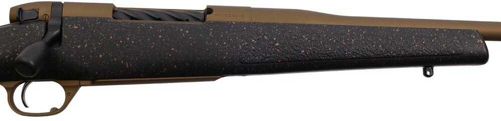 Weatherby Mark V Hunter Bolt Action Rifle 6.5 RPM 24" Threaded Barrel (1)-4Rd Magazine Drilled & Tapped Advanced Polymer Bronze Speck Synthetic Stock Cerakote Finish