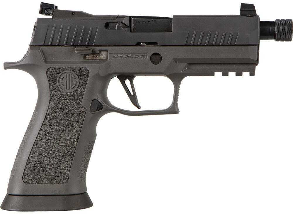 Sig Sauer P320 XCarry Legion Semi-Auto Pistol 9mm Luger 4.6" Threaded Barrel (3)-17Rd Magazines Fully Adjustable XRAY3 Day/Night Sights Grey Stainless Steel Finish