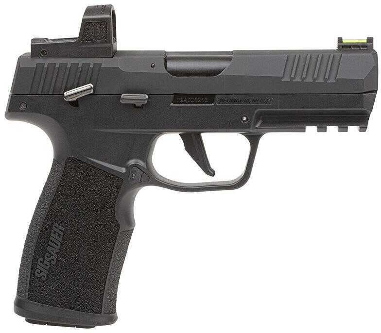 Sig Sauer P322 Single Action Only Semi-Automatic Full Size Pistol .22 Long Rifle 4" Barrel (2)-20Rd Magazines Fiber Optic Front With RomeoZero Elite Included Black Polymer Finish