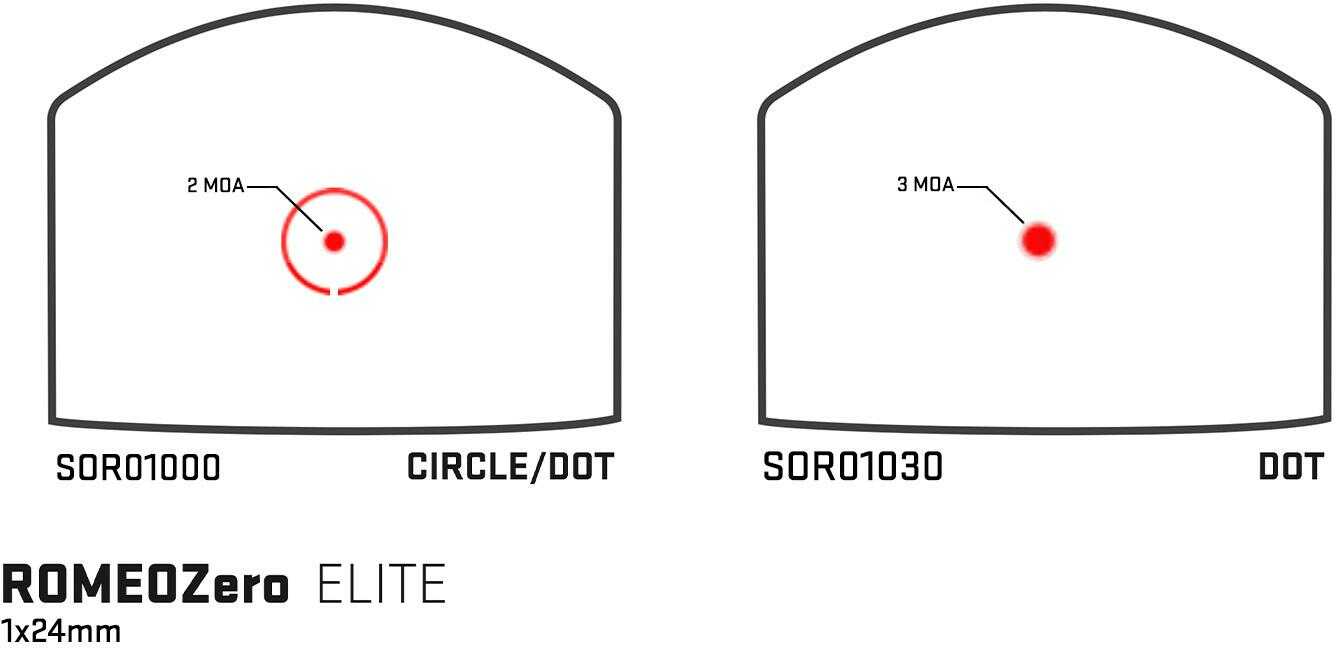 Sig Optics Open Reflex Sight Romeo Zero Elite Circle Dot