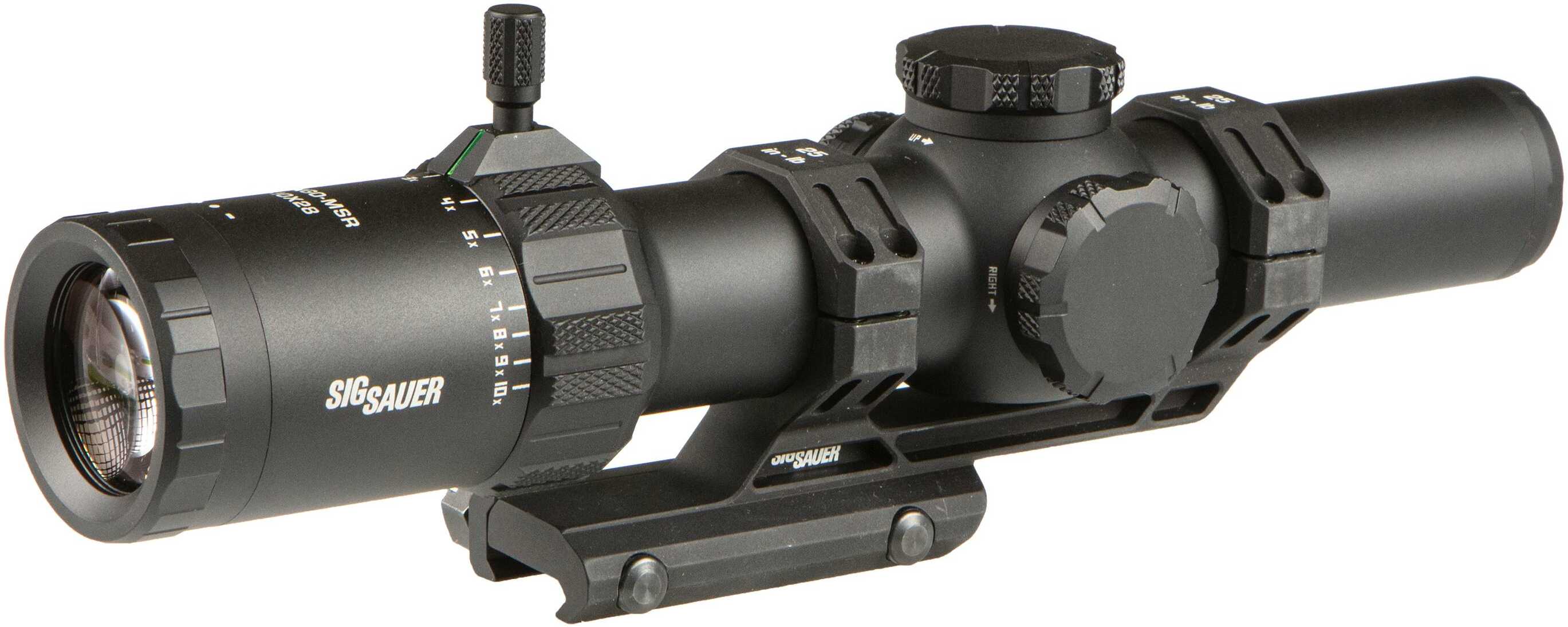 Sig Sauer Electro-Optics SOTM11000 Tango-MSR LPVO Black 1-10X28mm 34mm Tube Illuminated Red MSR BDC10 Reticle Features T