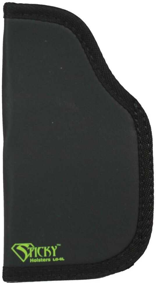 Sticky Holsters LG-6L Large Autos with Laser Latex Free Synthetic Rubber Black w ith Green Logo