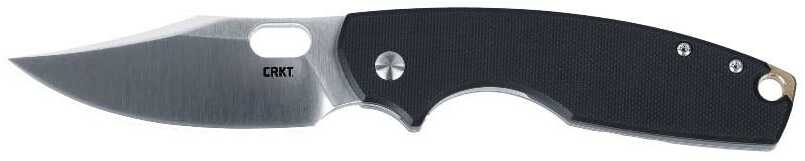 CRKT Pilar IV Folding Knife 3-1/10" Clip Point Blade Black And Silver