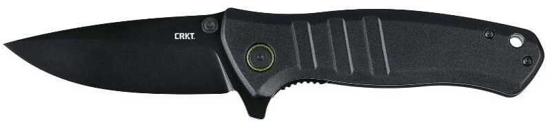 Crkt 6295 Dextro 3.18" Folding Drop Point Plain Black Tini D2 Steel Blade/black Aluminum Handle Includes Pocket Clip