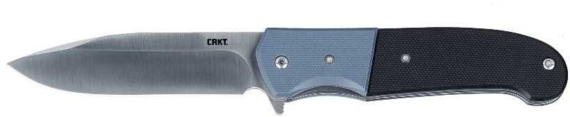 Crkt 6880 Ignitor 3.48" Folding Drop Point Plain Satin 8cr13mov Ss Blade/ Blue/black G10 Handle Includes Pocket Clip