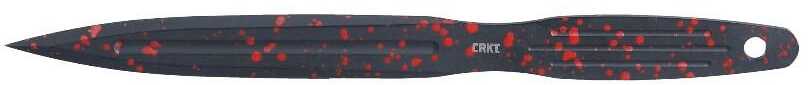 CRKT Onion Throwing Knives 6-1/4" Spear Point Blade Black And Red 3/ct