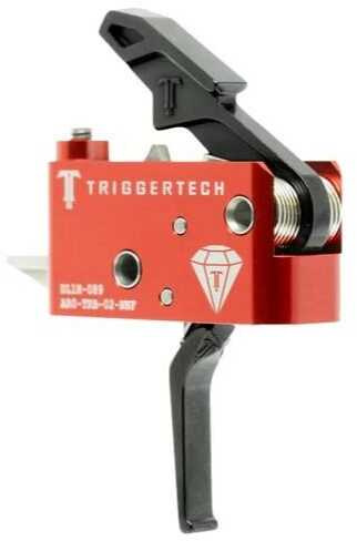 Trigger Tech AR Diamond Two Stage Flat Shoe Small Pin Compatible 7075 Aluminum Anodized Housing Red