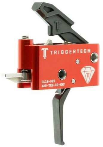 Trigger Tech AR Diamond Two Stage Flat Shoe Small Pin Compatible 7075 Aluminum Anodized Housing Red