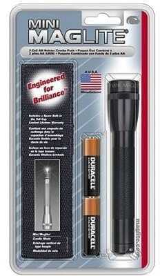 Maglite Mini-Mag Flashlight AA Holster Combo Pack (Black) M2A01H