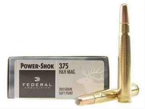 375 H&H 20 Rounds Ammunition Federal Cartridge 300 Grain Soft Point