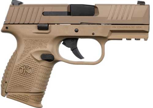 FN America 509 Compact Low Sight Semi-Auto Pistol 9mm Luger 3.7" Barrel (1)-10Rd Mag Flat Dark Earth Polymer Finish