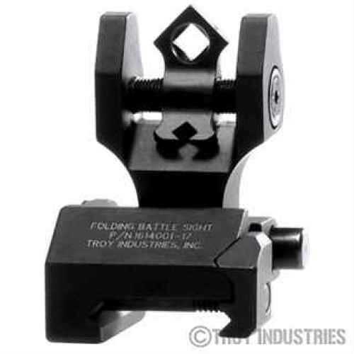 Troy BattleSight Rear Folding Sight Di-Optic Aperture Picatinny Black Finish SSIG-DOA-RFBT-00