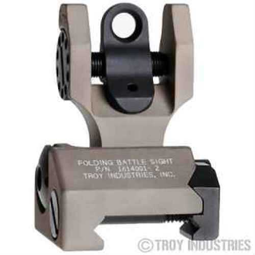 Troy BattleSight Sight Picatinny Flat Dark Earth Folding Rear SSIG-FBS-R0FT-00