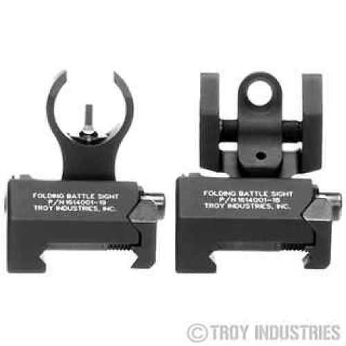 Troy Industries Micro-HK Sight Set Black, Tritium, Folding SSIG-IAR-STBT-00