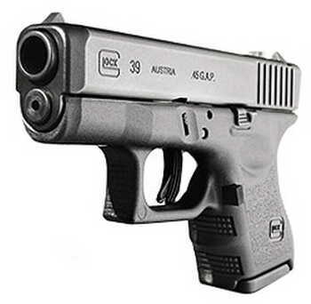 Glock Model 39 45 GAP Subcompact Fixed Sights 6 Round Semi Automatic Pistol PI3950201