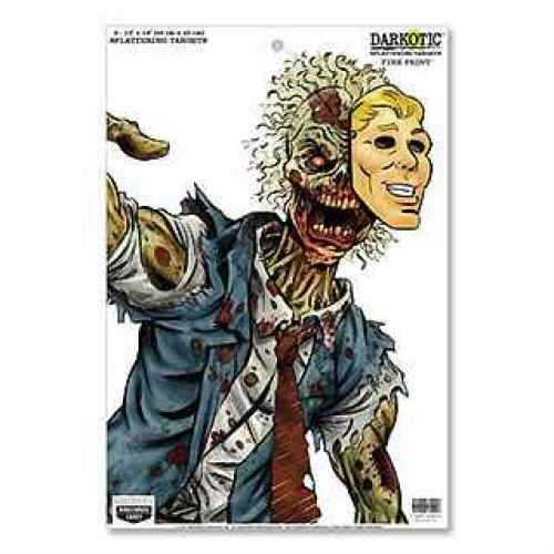 Birchwood Casey Darkotic/<span style="font-weight:bolder; ">Zombie</span> Dirty Bird Target 12"X18" Fine Print Splattering 8 Pack