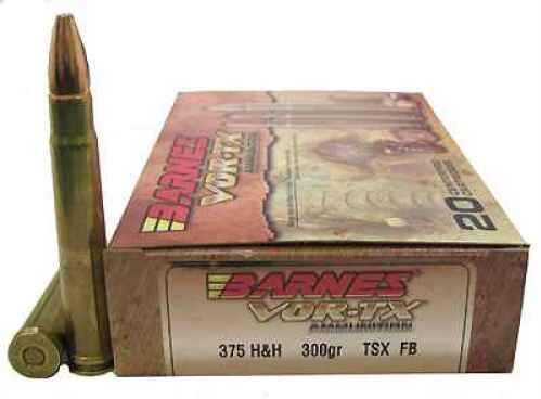 375 H&H 20 Rounds Ammunition <span style="font-weight:bolder; ">Barnes</span> 300 Grain Hollow Point