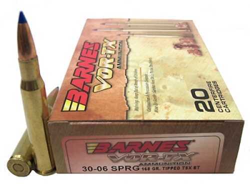 30-06 Springfield 20 Rounds Ammunition Barnes 168 Grain TSX