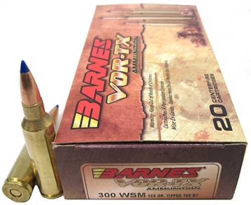 300 Winchester Short Magnum 20 Rounds Ammunition <span style="font-weight:bolder; ">Barnes</span> 150 Grain Tipped <span style="font-weight:bolder; ">TSX</span>