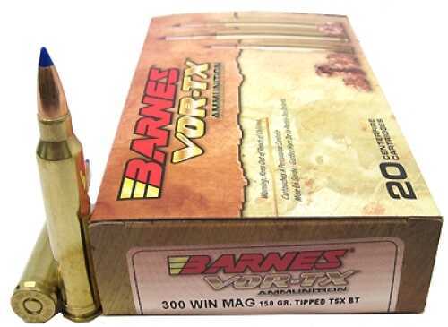 300 Winchester Magnum 20 Rounds Ammunition Barnes 150 Grain Ballistic Tip