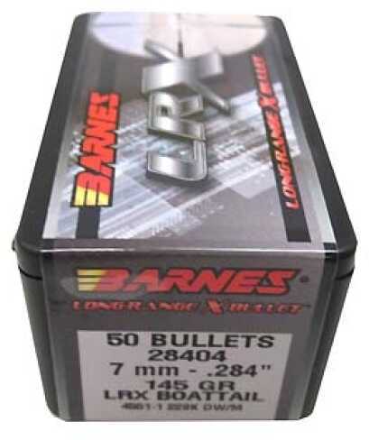 Barnes Bullets LRX(Long Range X) <span style="font-weight:bolder; ">7mm</span> .284" 145 Grains Boattail (Per 50) 28404
