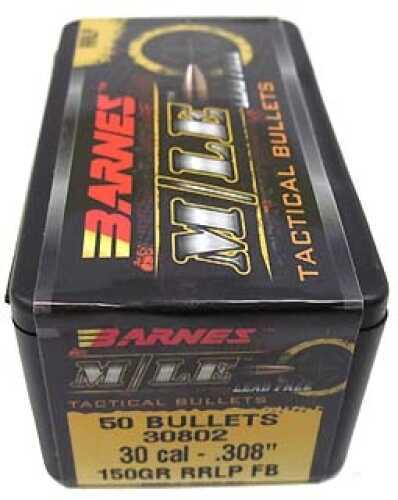 Barnes Bullets M/LE Tactical 30 Caliber .308" 150 Grains RRLP Flat Base (Per 50) 30802