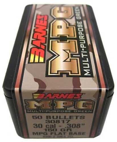 Barnes Bullets MPG(Multi-Purpose Green) 30 Caliber .308" 150 Grains (Per 50) 30817