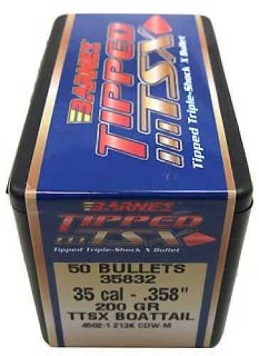Barnes Bullets Tipped Triple-Shock X 35 Caliber .358" 200 Grains Boat Tail (Per 50) 35832