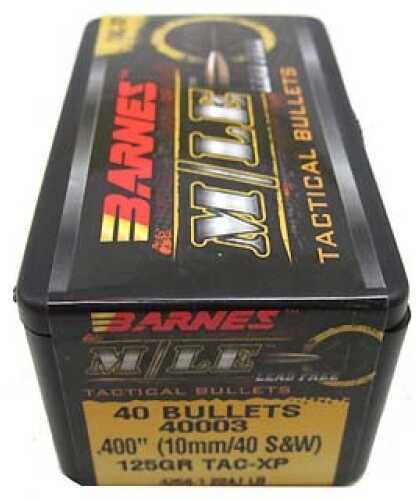 Barnes Bullets M/LE Tactical 10mm/40 S&W .400" 125 Grains TAX-XP (Per 40) 40003