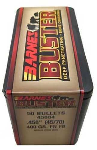 Barnes Bullets Buster Flat Nose Base 45-70 Government .458" 400 Grains (Per 50) 45884