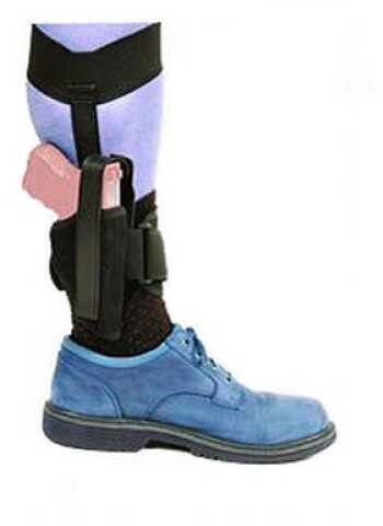 BLACKHAWK! Ankle Holster Size 01 Fits 3"- 4" Barrel Medium Frame Autos (.32-.380 Caliber) Right Hand 40AH01BK-R