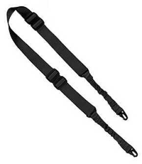 Global Military Gear Bungee Sling, 1 or 2-Point, Black GM-BS1-B