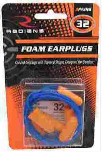 Radians Resistor 32 Foam Ear Plugs Corded 3 pk. Model: FP8100BP