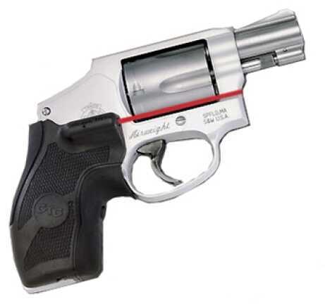 Crimson Trace Smith and Wesson J Frame Round Butt Overmold Front Activation, Boot Grip, w/Holster LG-405H