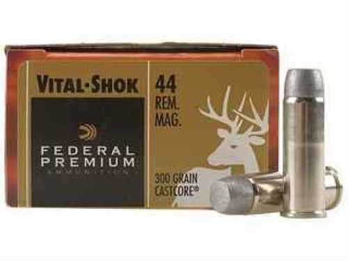 44 Rem Magnum 20 Rounds Ammunition Federal Cartridge 300 Grain Lead