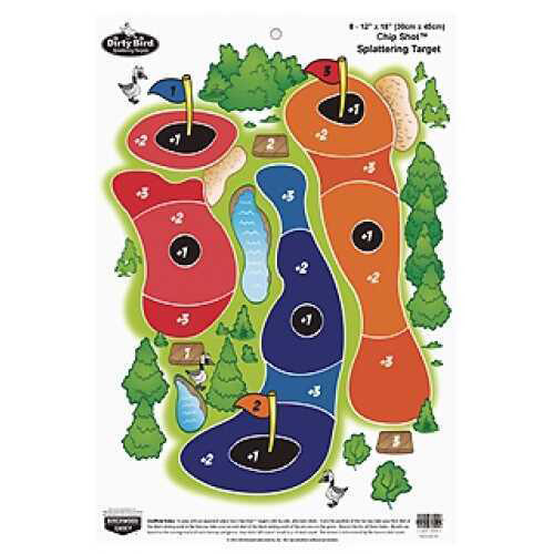 Birchwood Casey Dirty Bird Game Target 12"X18" Chip Shot 8/Pack 35566