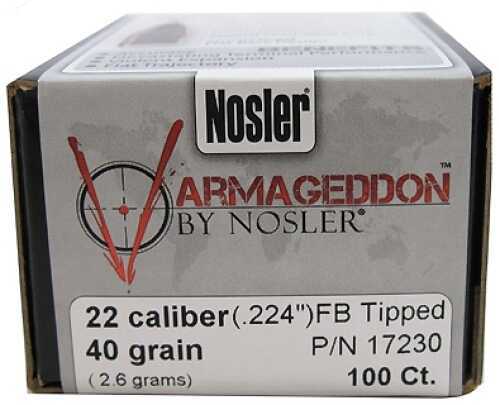 Nosler Varmageddon Bullets 22 Caliber 40 Grains FB Tipped/100 17230