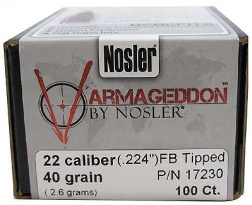 <span style="font-weight:bolder; ">Nosler</span> Varmageddon Bullets<span style="font-weight:bolder; "> 22</span> Caliber 40 Grains FB Tipped/100 17230