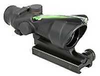 Trijicon ACOG Rifle Scope 4X 32 Green Horseshoe Matte With Ta51 Mount Illuminated Reticle Ta31H-G