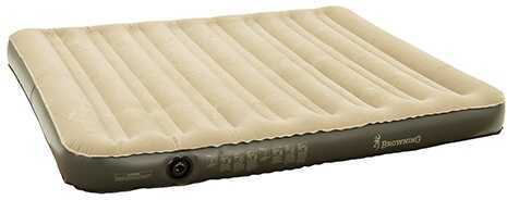 Browning Camping Air Bed Rechargeable Queen Khaki/Cl 60" x 80" x 8.5" Md: 7635014