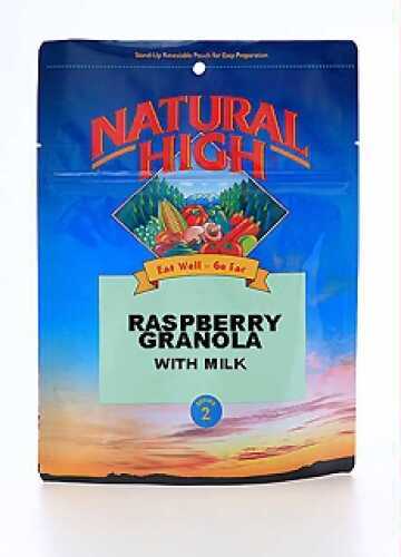 Natural High Raspberry Granola w/Milk Serves 2 00119