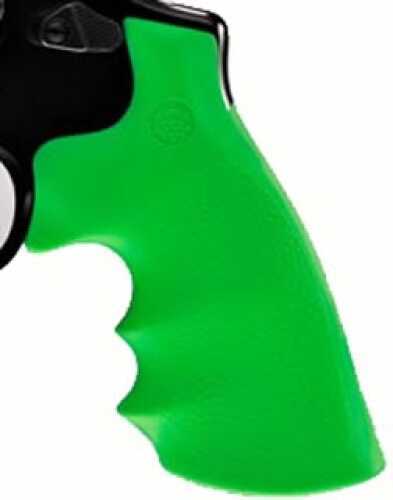 Hogue S&W K/L Frame Round Butt Grips Rubber Monogrip, Zombie Green 19005