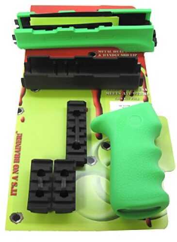 Hogue AK-47/AK-74 Rubber Grip Long Kit Overmold Handguard/Grip Zombie Green 74019