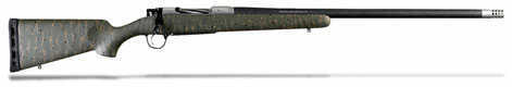 Christensen Arms Ridgeline Bolt Action Rifle 308 Winchester 24" Barrel 4 Round Capacity Green With Black And Tan Webbing