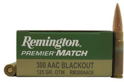 300 AAC Blackout 20 Rounds Ammunition Remington 125 Grain Sierra Match King