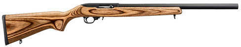 Ruger Rifle 10/22 Target 22 Long 20" Bull Barrel Brown Laminated Stock Blued Receiver Round 1121