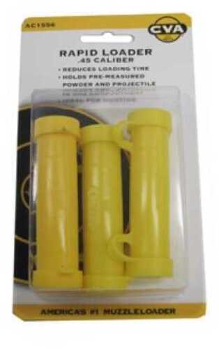 CVA Rapid Loader (Per 3) .45 Caliber, Yellow AC1556