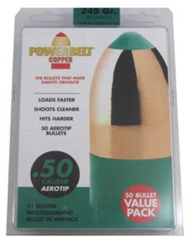 Powerbelt Bullets 50 Pack Caliber 245 Grains Copper AeroTip AC1589ATX-50