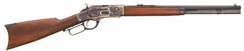 Cimarron <span style="font-weight:bolder; ">Uberti</span> 1873 Short Rifle 45 Colt 20" Octagon Barrel Case Hardened CA281